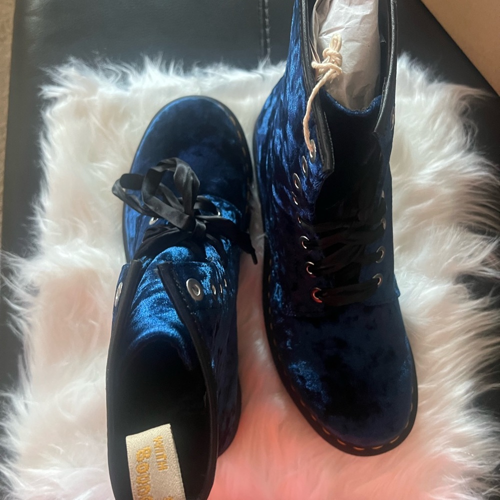 Dr. Martens Blue Combat Boots